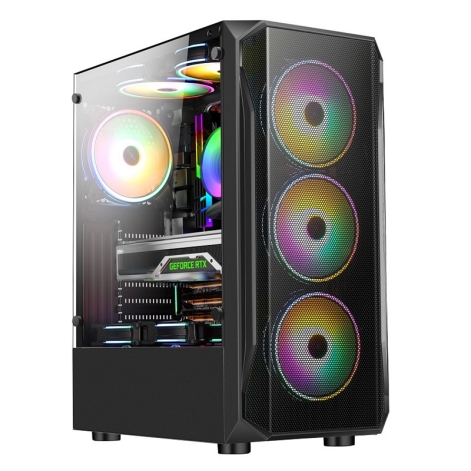 High Quality PC Gaming Computer Case with RGB Cooling Fan