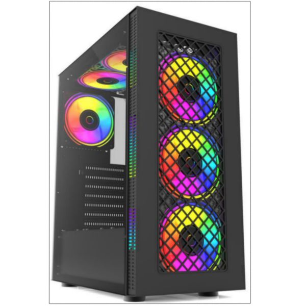 Meshfront  ATX Computer Gaming Case Fixed Color fan,  Desktop Case