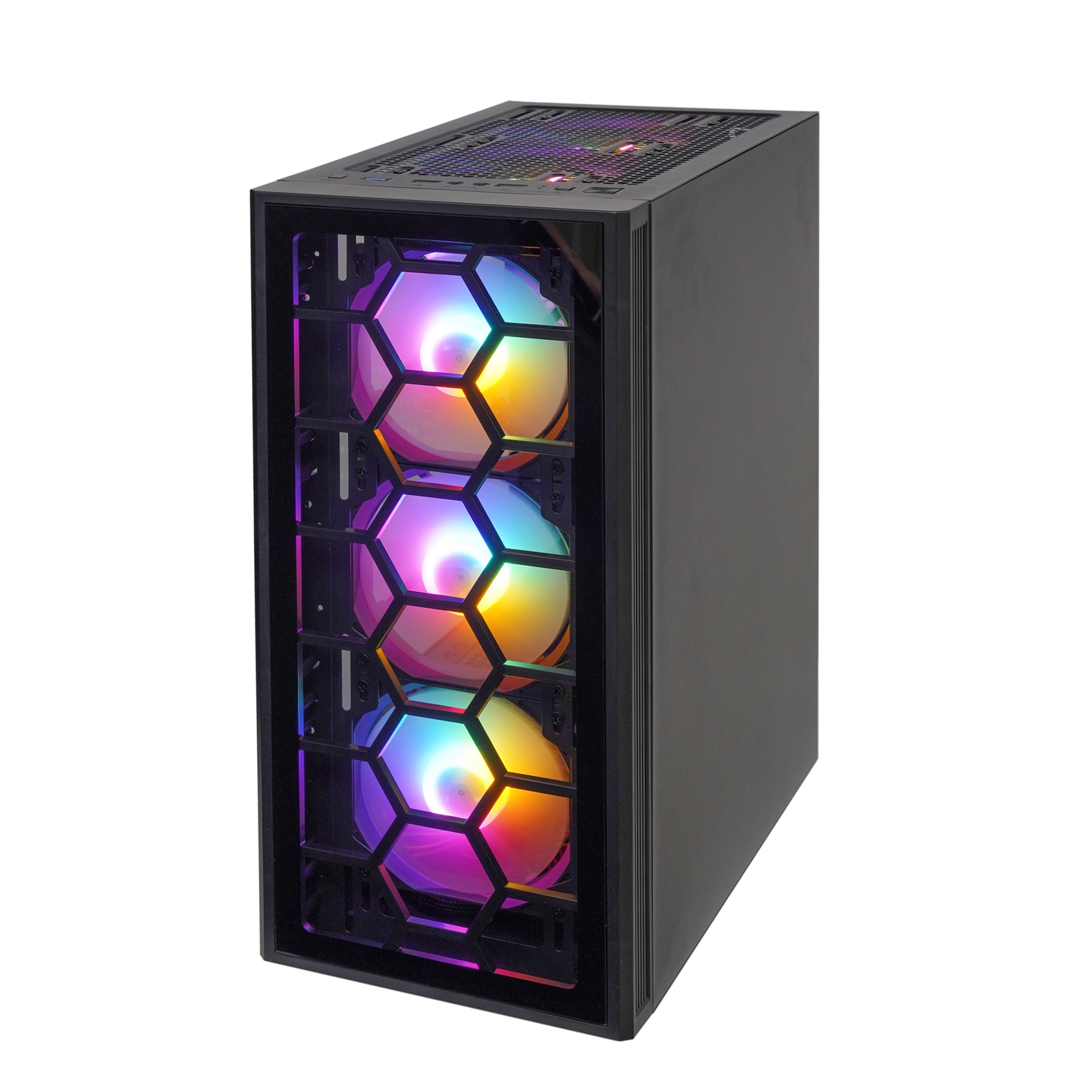 New Cheap  Iron Net front Computer Gaming Case Computer Cabinet