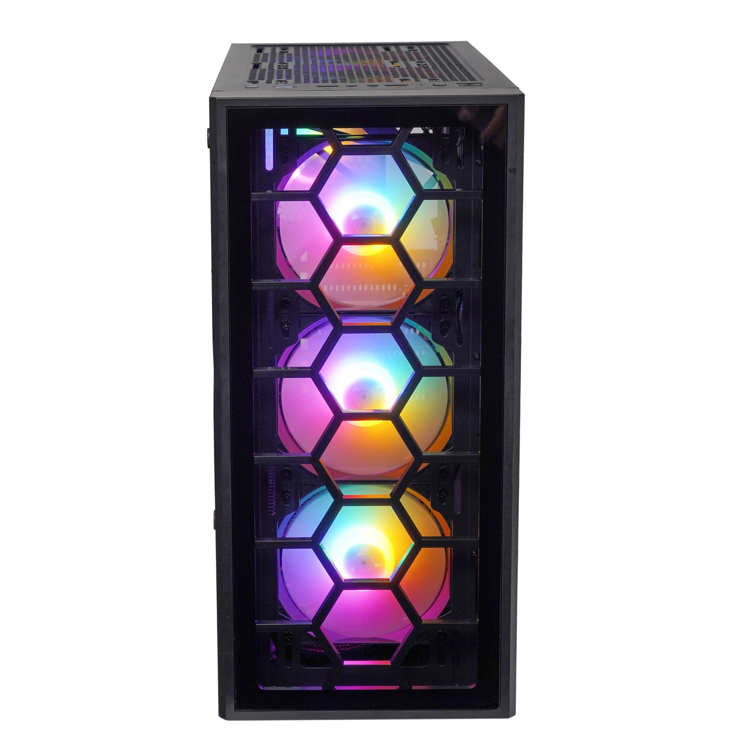 New Cheap  Iron Net front Computer Gaming Case Computer Cabinet